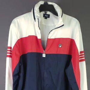 Vintage Fila RWB Wind Jacket with Zip up Hood